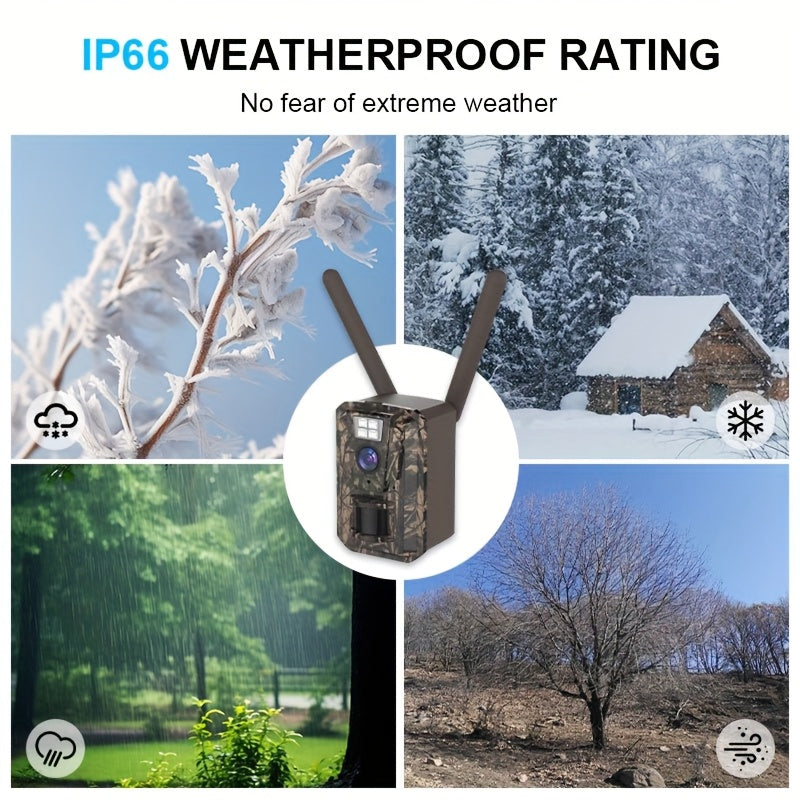 Beenocam Solar Hunting Camera 1080P HD Night Vision Motion