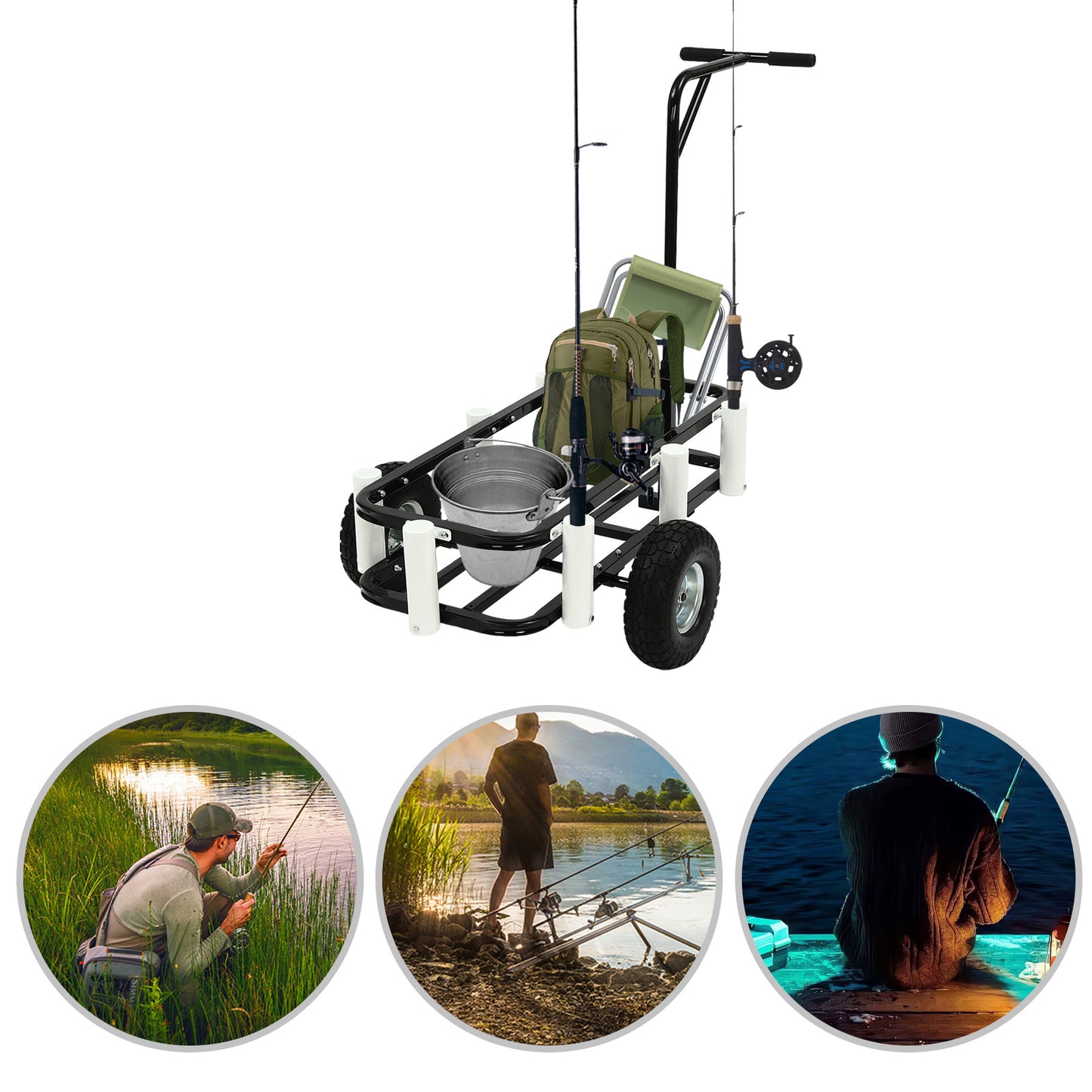Durable All-Terrain Rubber Rolling Casters for Outdoor Adventures