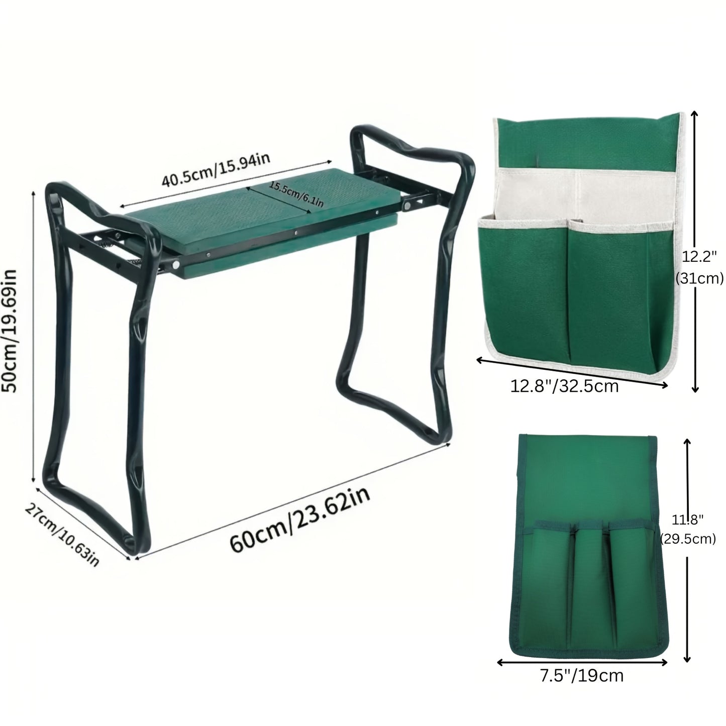 2-in-1 Garden Kneeling Chair and Tool Bag Storage Solution - Parry's Picks