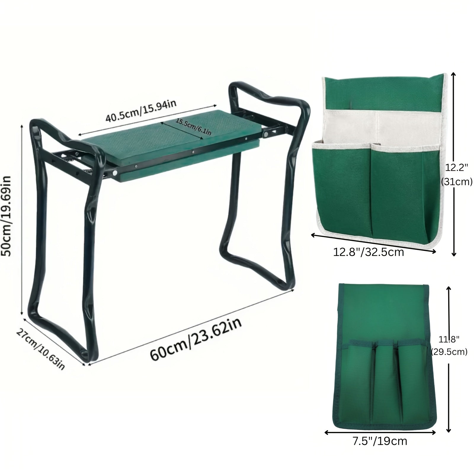 2-in-1 Garden Kneeling Chair and Tool Bag Storage Solution - Parry's Picks