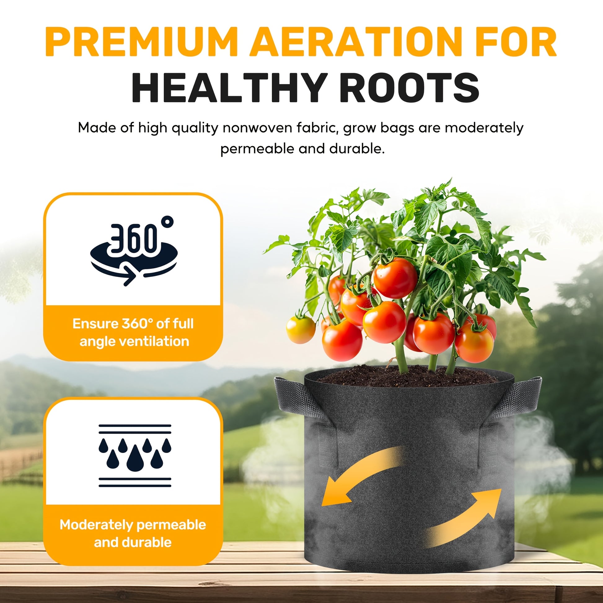 Fluffy Dream Heavy-Duty Plant Grow Bags for Indoor Outdoor Use - Parry's Picks