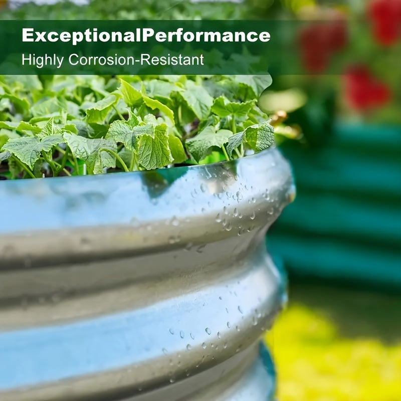 Galvanized Raised Garden Bed Kit for Outdoor Vegetables - Parry's Picks