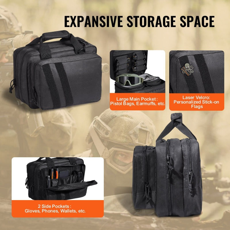VEVOR Tactical Pistol Backpack With 2 Pistol Cases - Parry's Picks