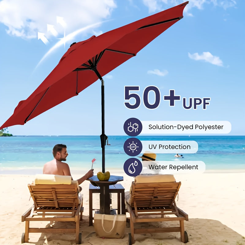 Durable Outdoor Patio Umbrella with Easy Tilt and Crank System - Parry's Picks