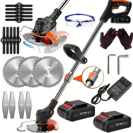 Portable Electric Lawn Mower With Rechargeable Lithium Batteries