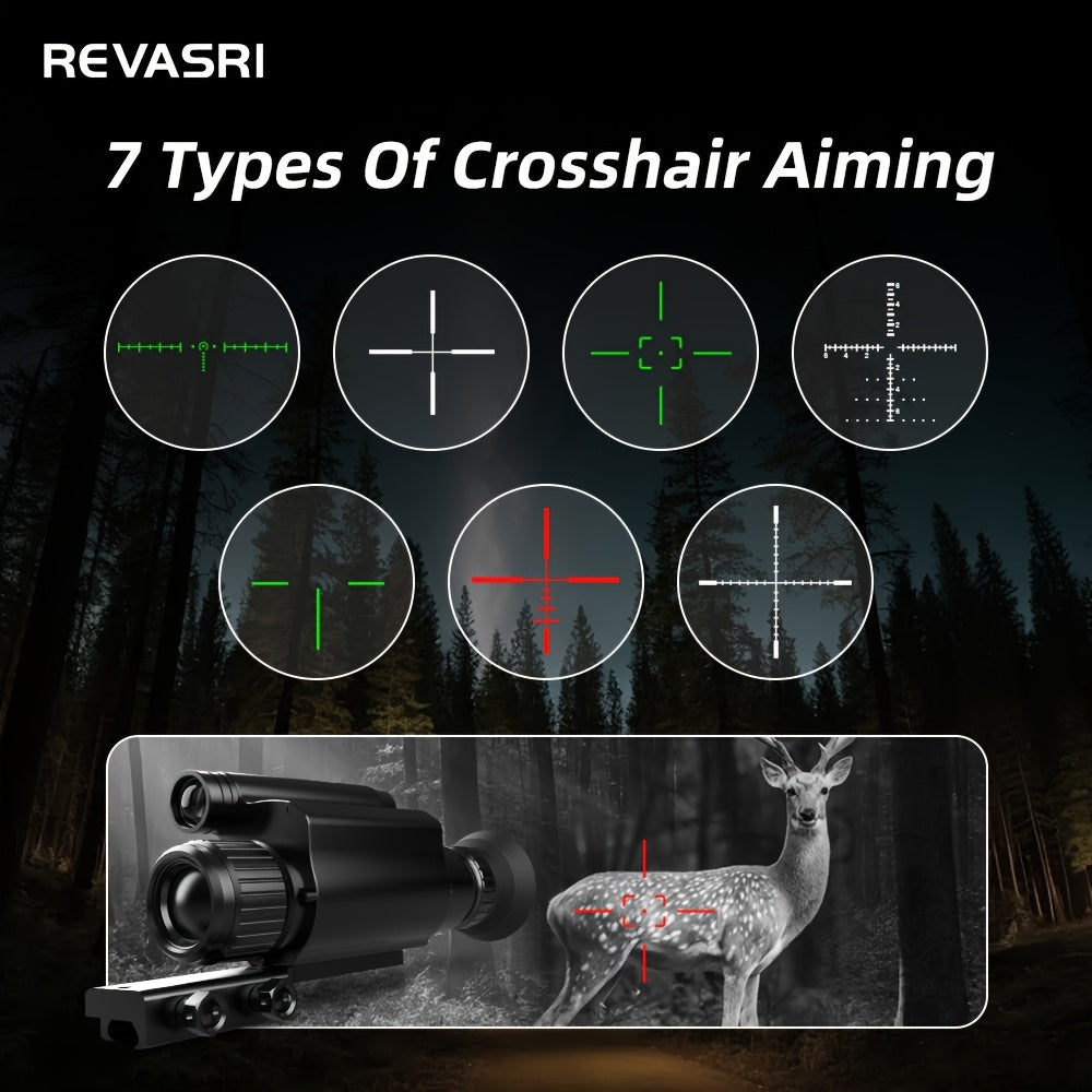 Revasri Clip On Night Vision Monocular 1080P Observation