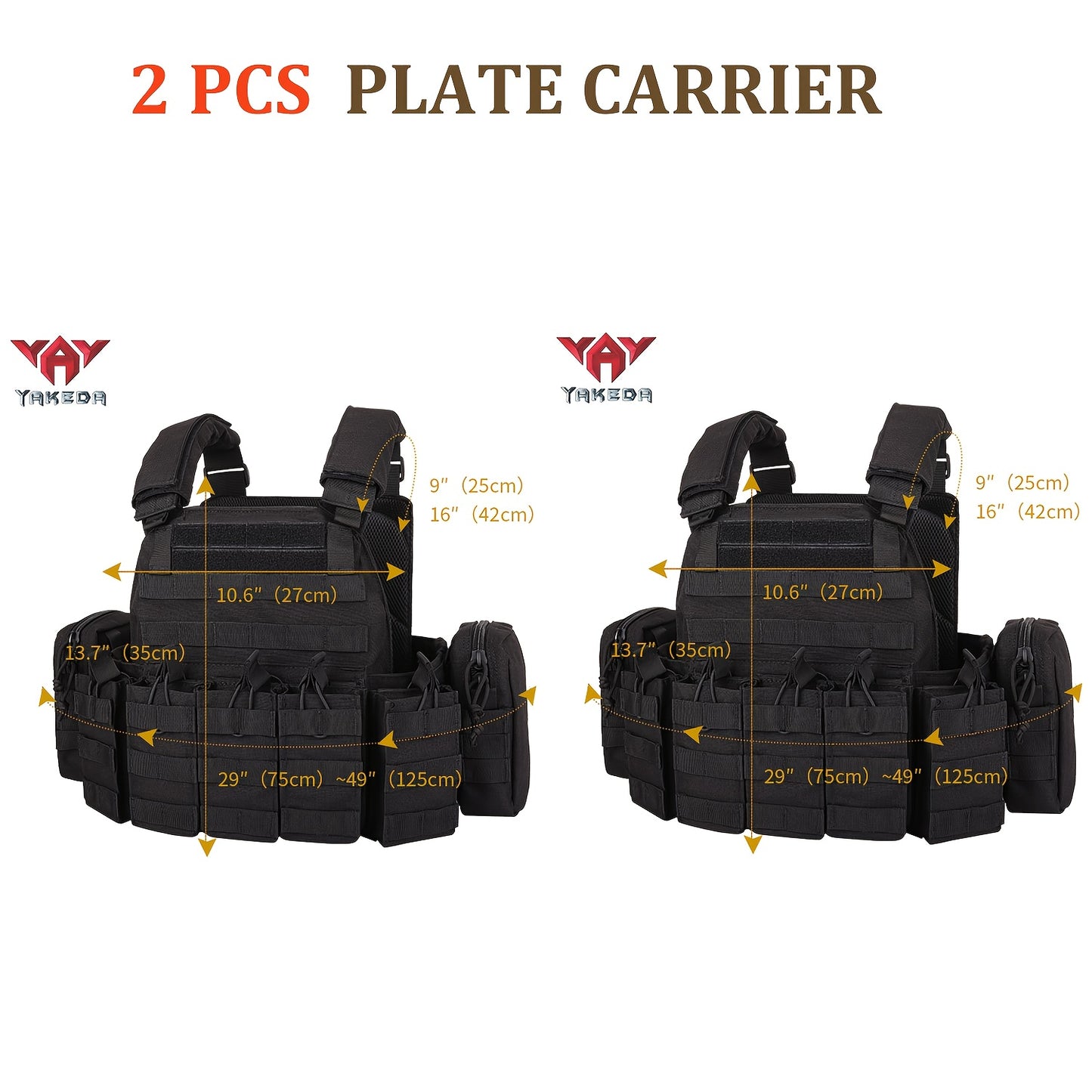 VAV YAKEDA Training Vest Kit 2 With QuickReleaseMolle