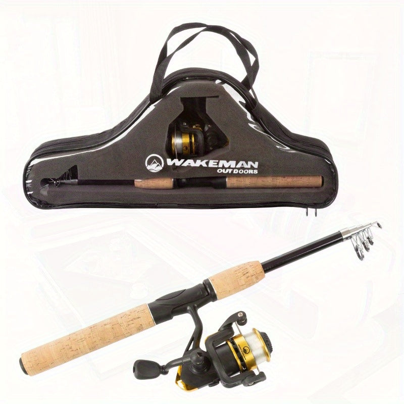 Wakeman Telescopic Spinning Rod And Reel Combo Carry Case