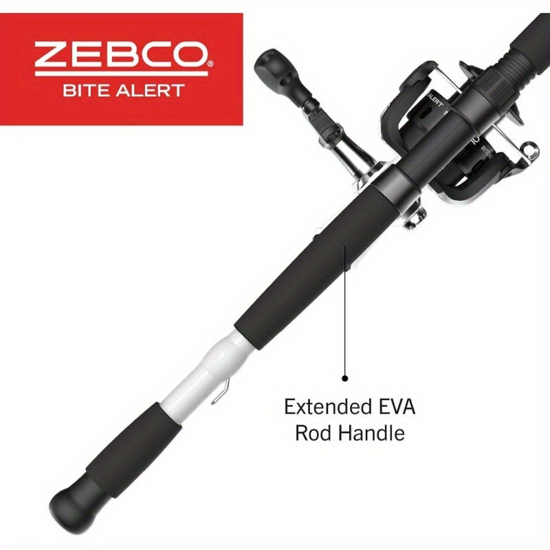 Bite Alert Spinning Reel And Two Piece Fishing Rod Combo