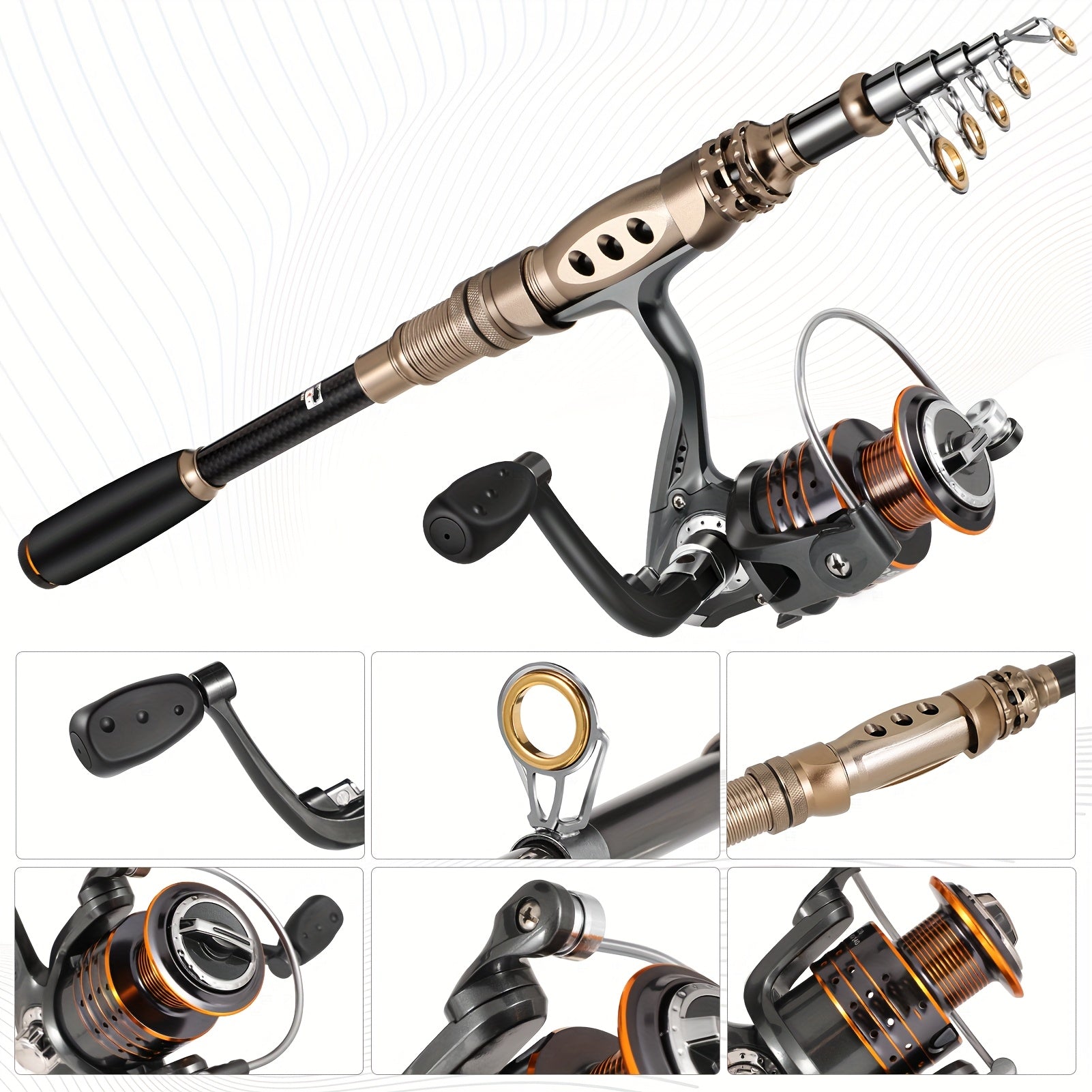 Carbon Fiber Telescopic Fishing Rod and Reel Combo Kit - Parry's Picks