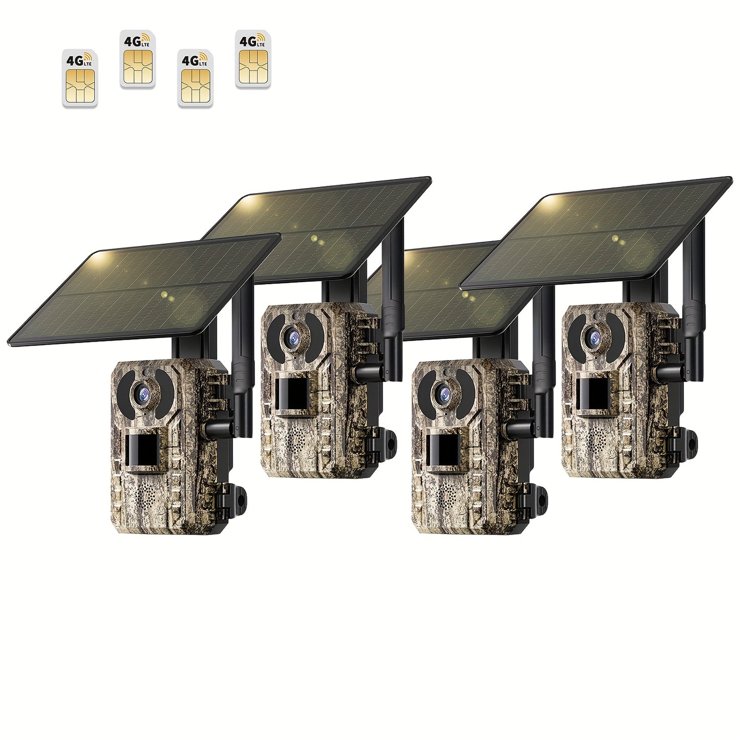 4G LTE Trail Camera With Solar Panel And Night Vision