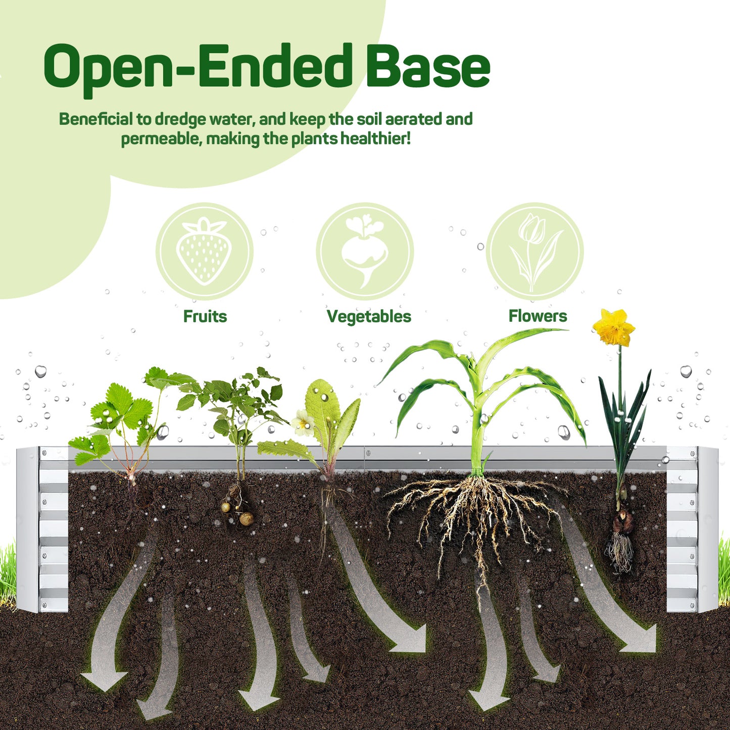 Galvanized Raised Garden Bed With Cover And Greenhouse Kit