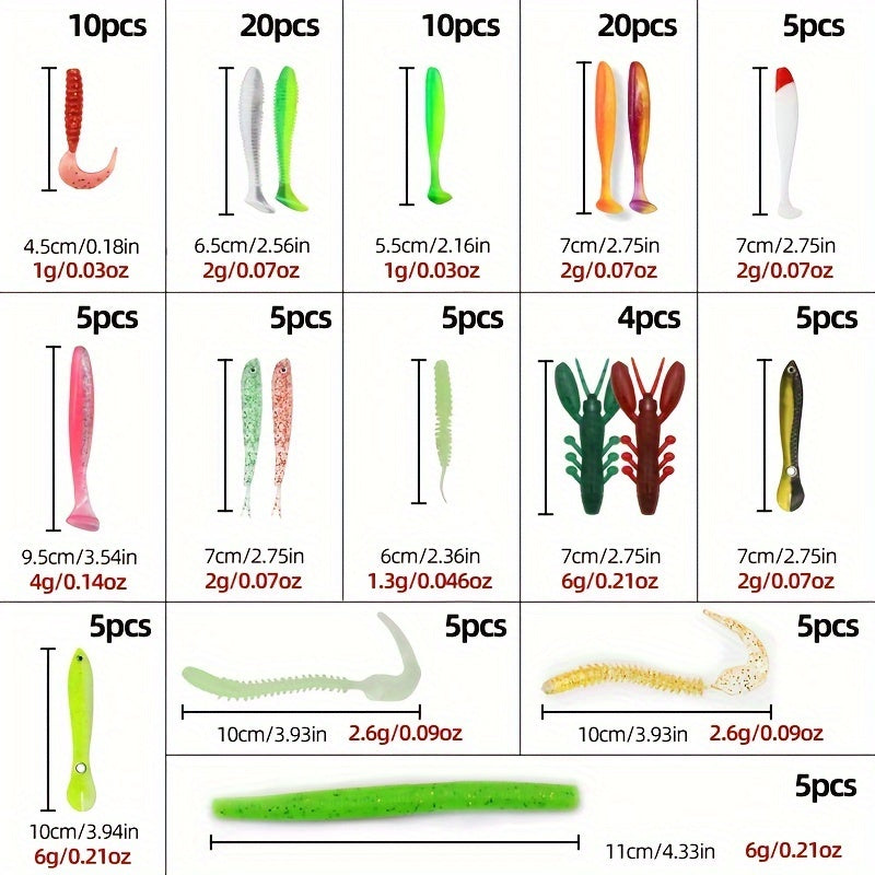 604 Pcs Fishing Lures Tackle Kit Set Crankbaits And Hooks