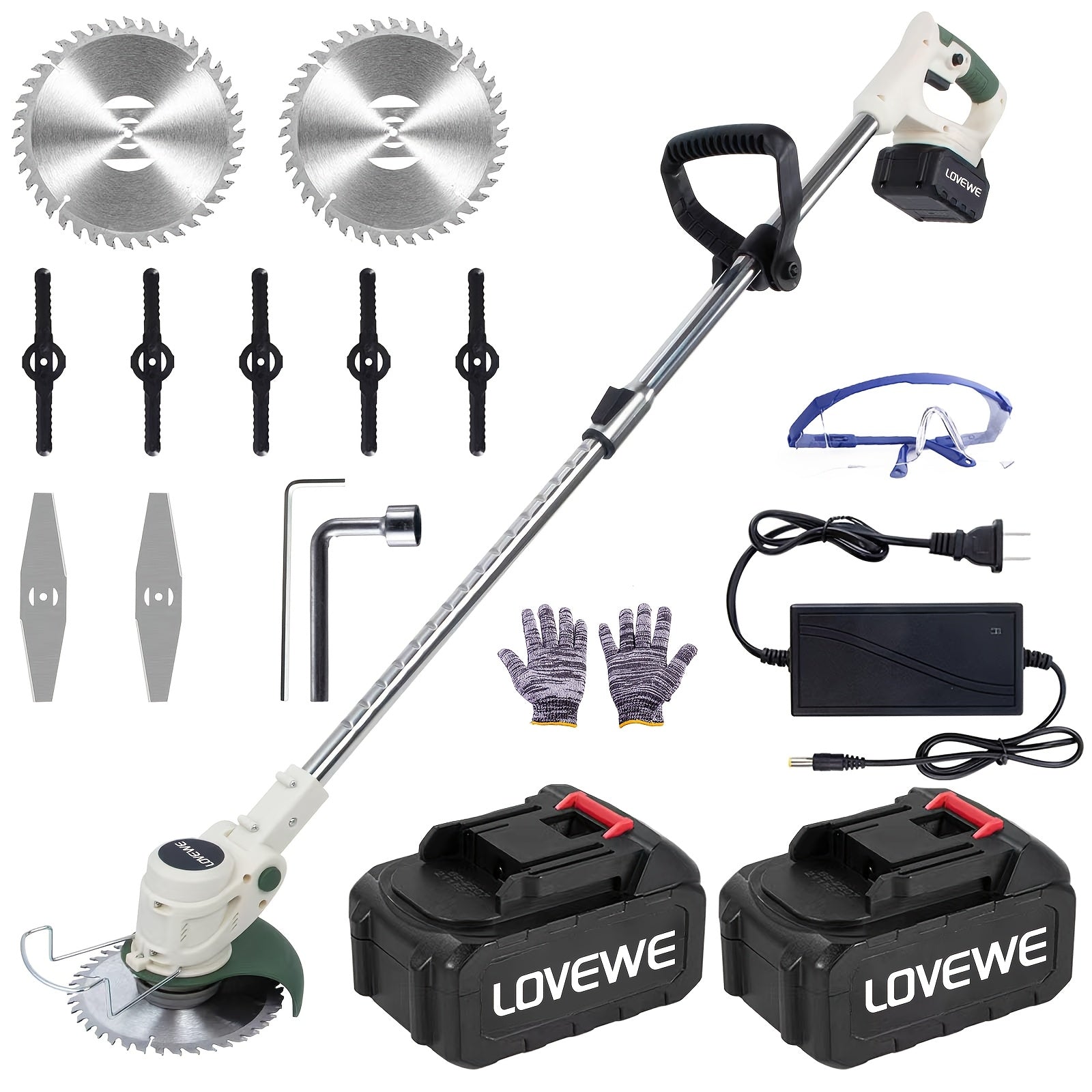 Lovewe Cordless Weed Eater for Effortless Lawn Care - Parry's Picks