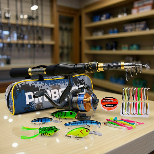 Sea Fishing Rod And Reel Combos With Tackle Bag For Saltwater And Freshwater Carbon Fiber Surf Spinning