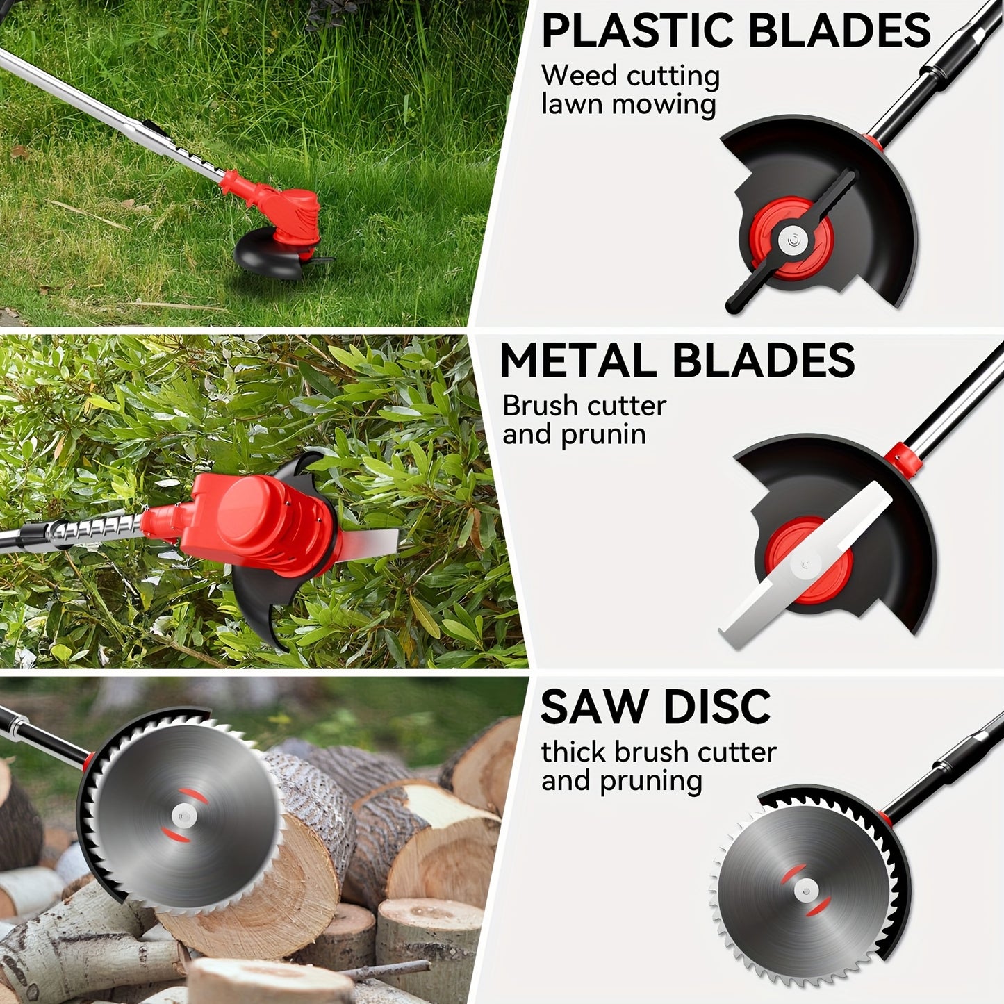 21V Cordless Lawn Mower With Dual Batteries And Blades