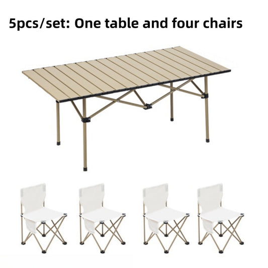 Outdoor Marine Fishing Chair Set With Folding Table 5 Piece