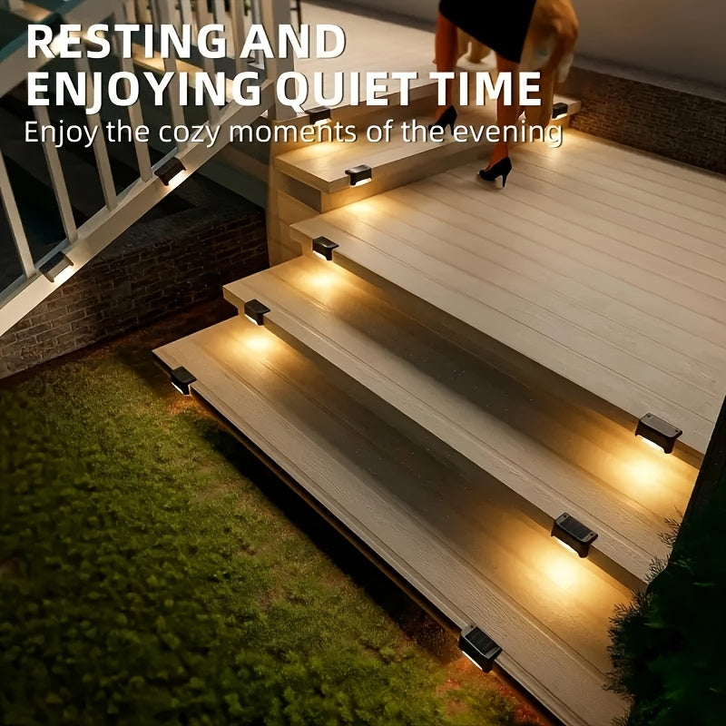 Solar Step Lights for Outdoor Staircase and Fence Decoration - Parry's Picks
