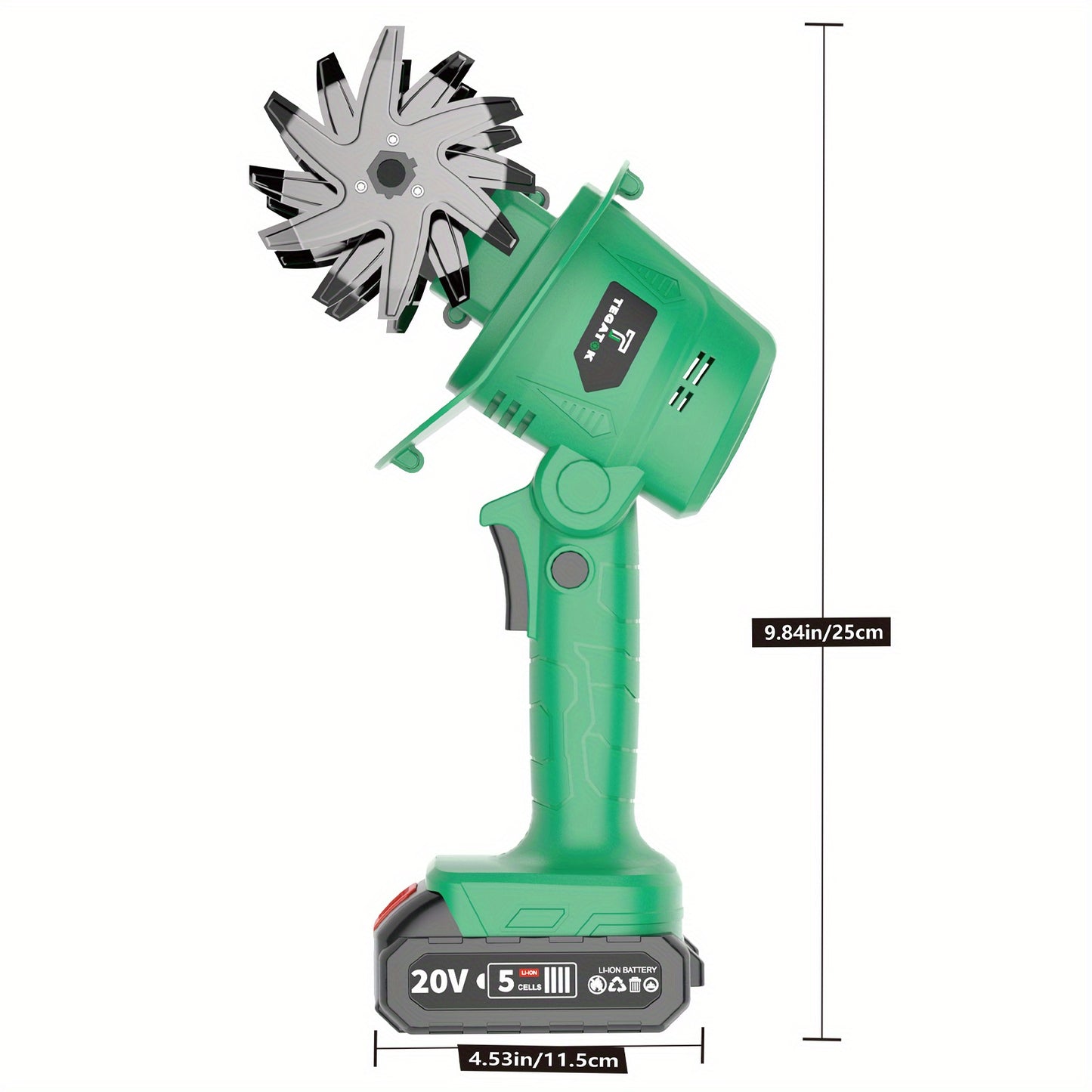 Cordless Tiller Cultivator Two 2Ah Batteries And Charger