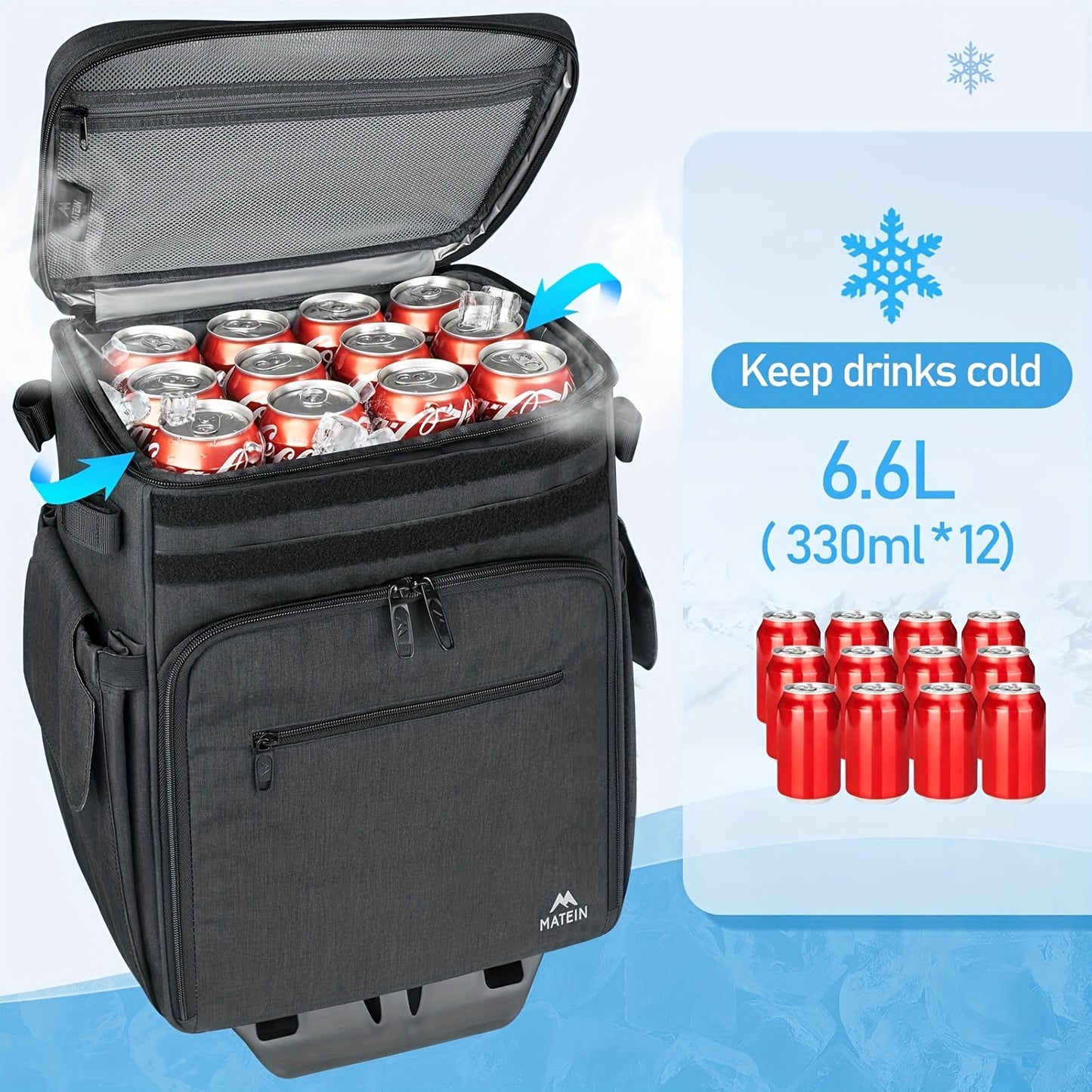 Rolling Tackle Box With Cooler And Wheels For Fishing Gear