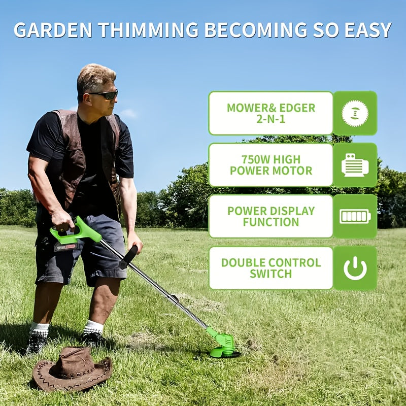 Cordless Electric Weed Wacker with Batteries and Charger - Parry's Picks