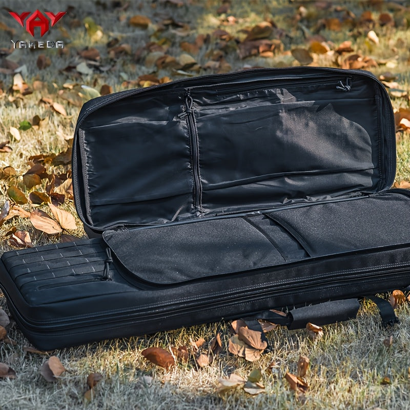 YAKEDA Double Rifle Case With Backpack Straps Soft Gun Case