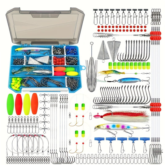 Surf Fishing Tackle Kit With Pompano Rig And Accessories