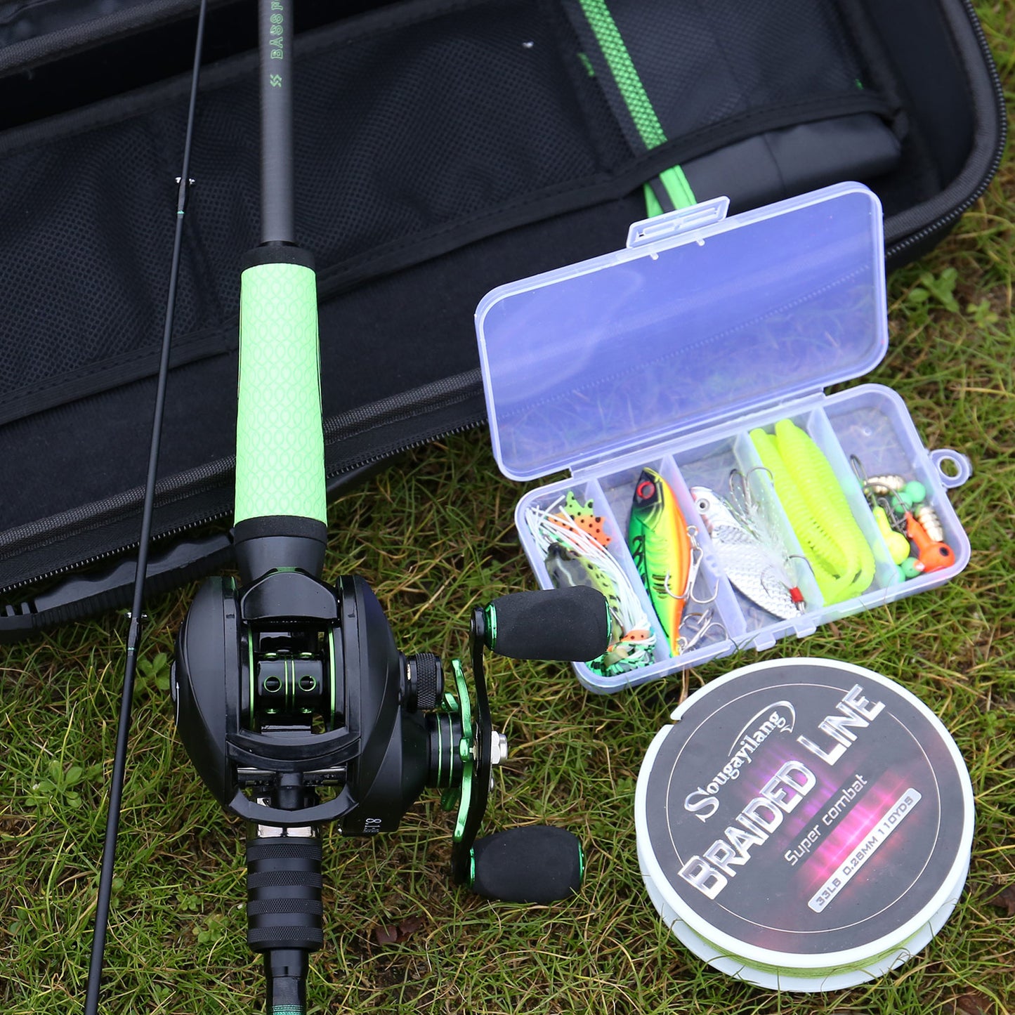 Sougayilang Premium Fishing Rod And Reel Set Carbon Fiber