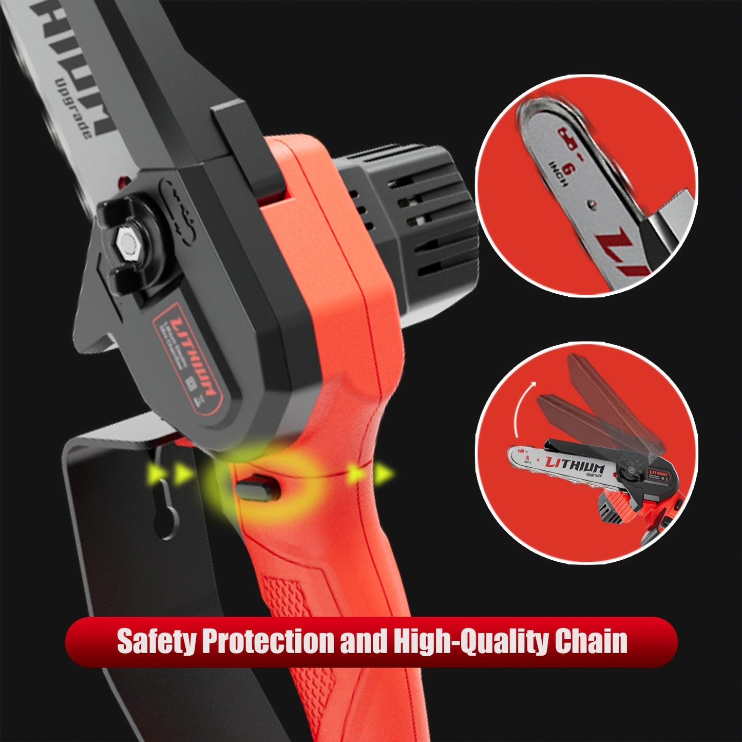 Portable Rechargeable Handheld Electric Mini Chainsaw for Gardening - Parry's Picks