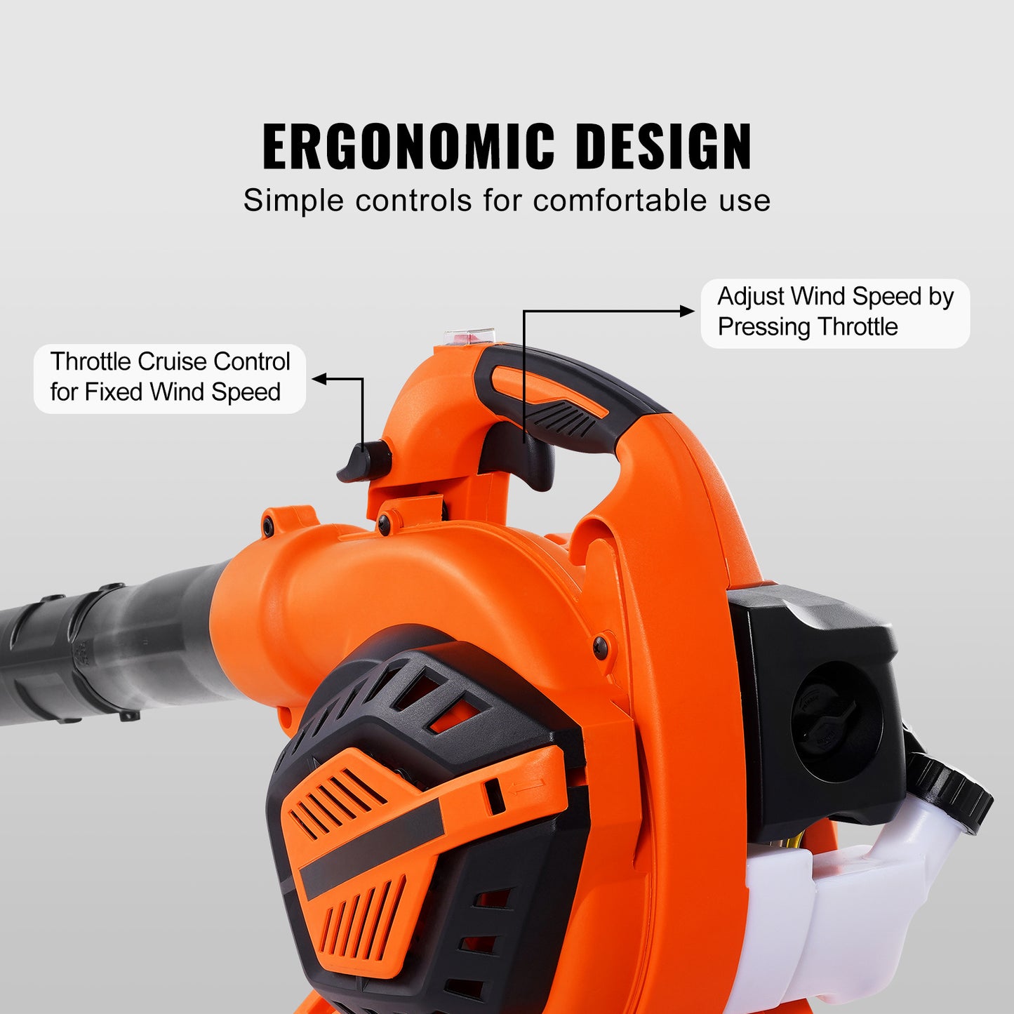 VEVOR 79CC Gas Leaf Blower 425CFM 2 Cycle Engine Pro