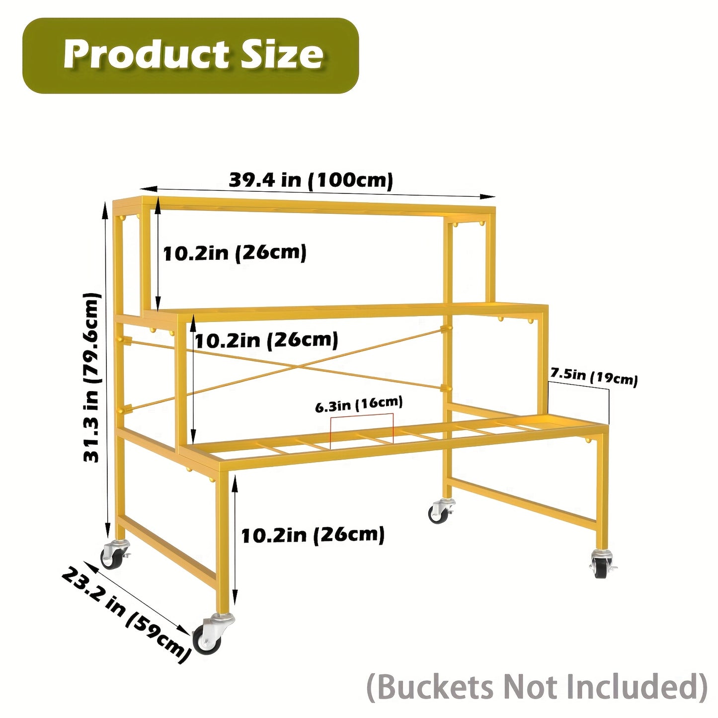 Movable Metal Flower Stand For Indoor And Outdoor Decor