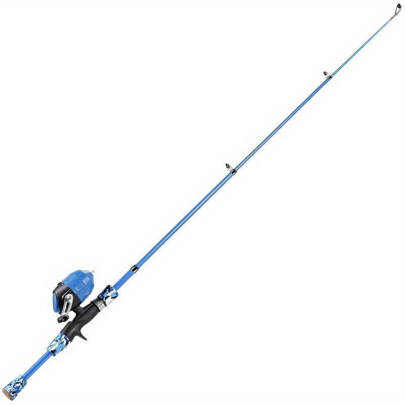 Telescopic Fishing Rod And Reel Starter Kit With Tackle Box