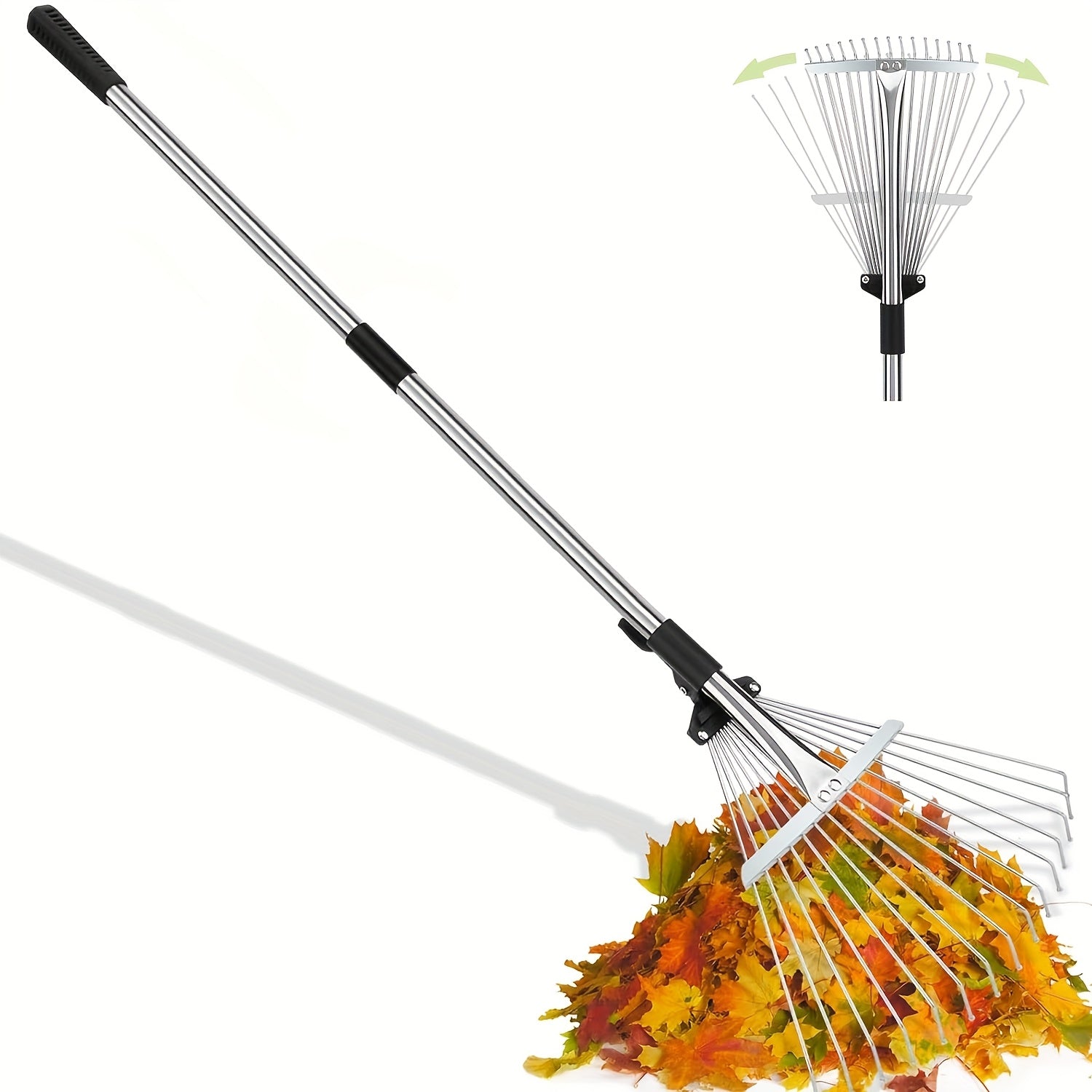 Adjustable Garden Leaf Rake for Effortless Lawn Cleanup - Parry's Picks