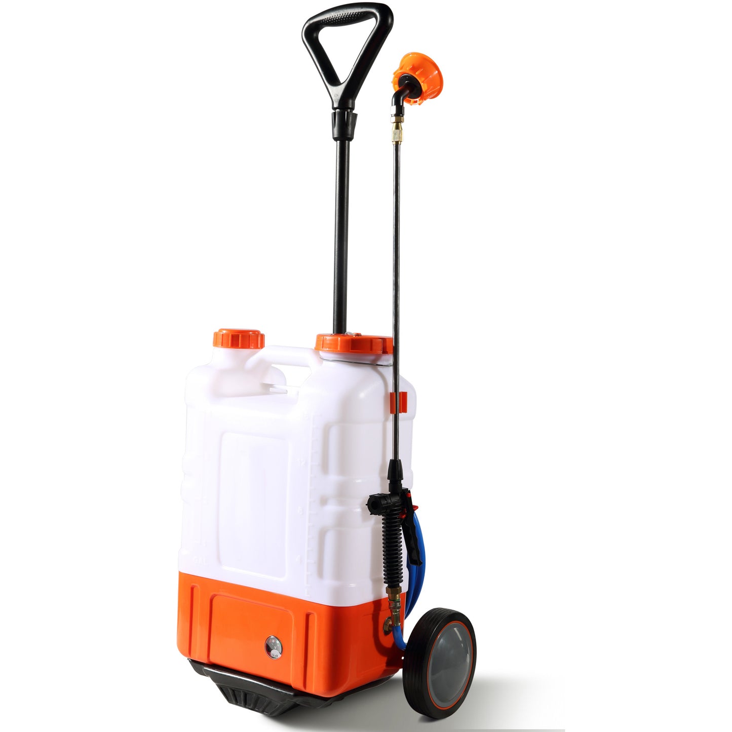 VEVOR Battery Powered Backpack Sprayer With Cart 4 Gallon