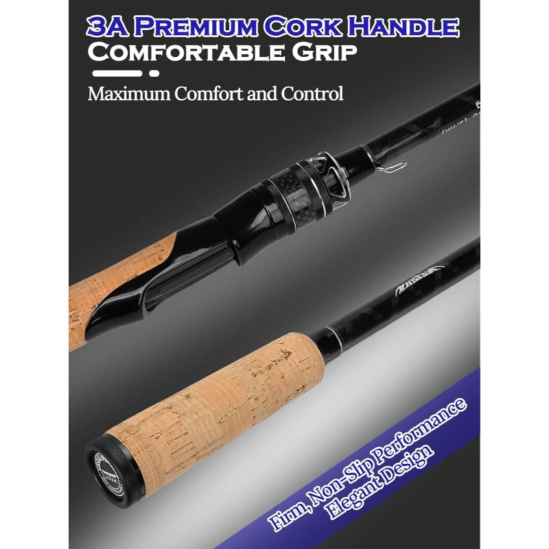 Spinning Carbon Fiber 2 Piece Rod Ultra Fast Action