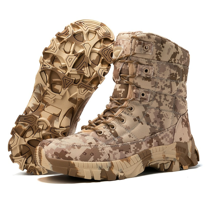 AIREVO Camouflage Oxford High Top Hunting Shoes For Outdoor Adventure - Parry's Picks