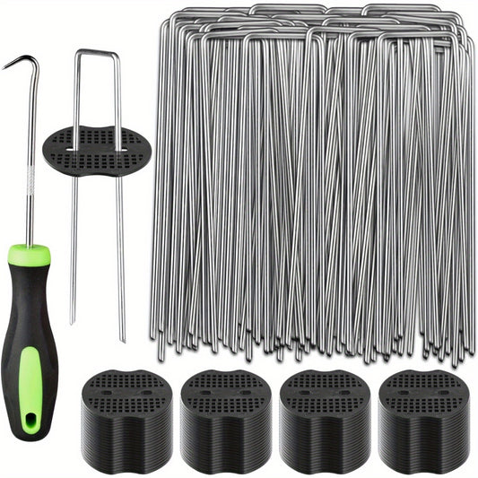 Heavy Duty Landscape Staples Kit for Garden and Tent Use