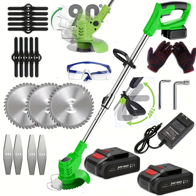 Portable Electric Lawn Mower With Rechargeable Lithium Batteries