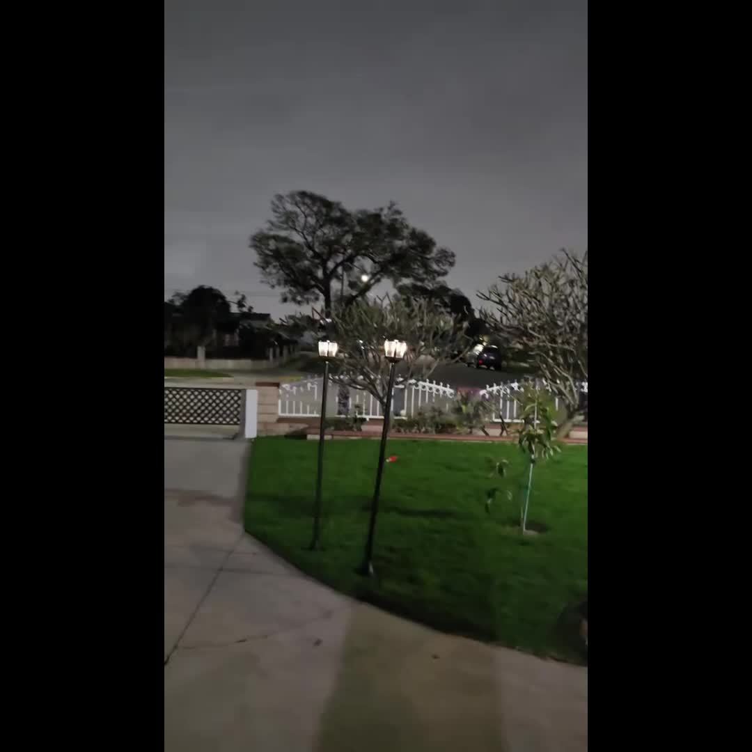 Aluminum Solar Lamp Post Light for Garden and Pathway
