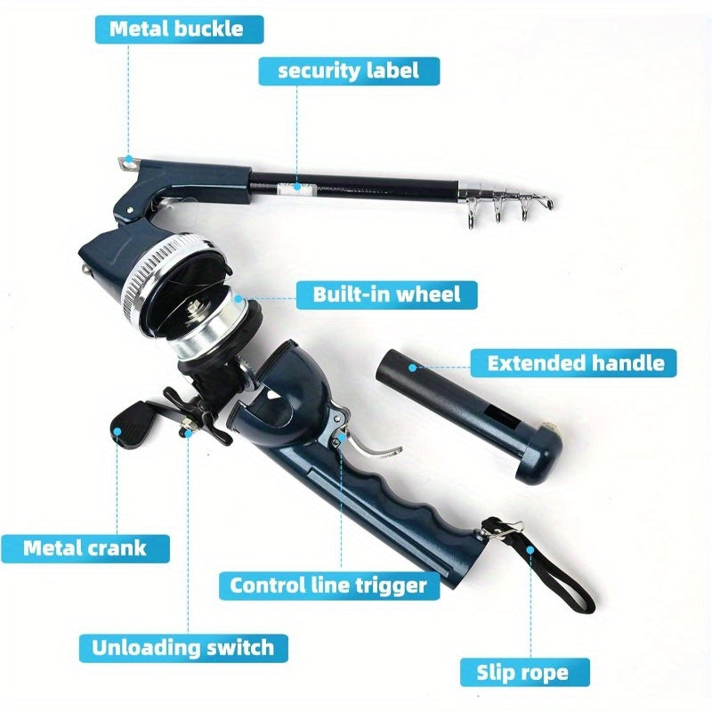 Telescopic Fishing Rod And Reel Combo All In One Saltwater