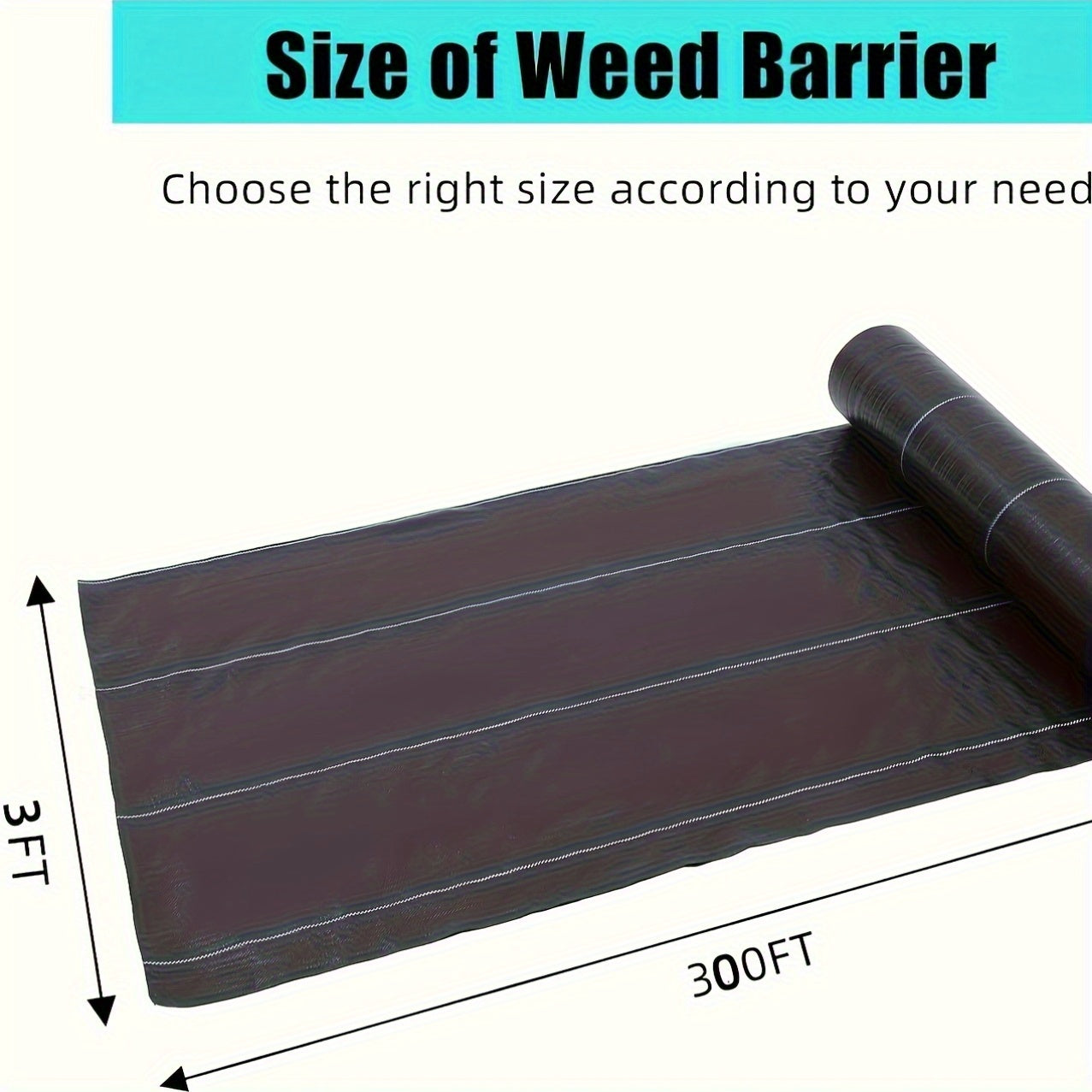 Premium Weed Barrier Landscape Fabric for Effective Weed Control - Parry's Picks