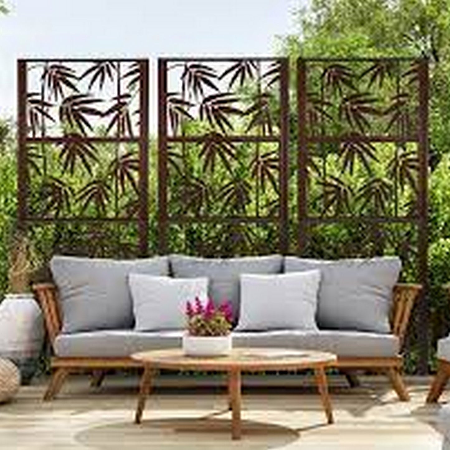 Artisan Metal Trellis for Garden Vines and Support System