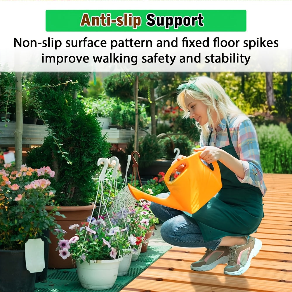 ASMILEINDEEP Outdoor Wooden Garden Pathway With Anti Slip