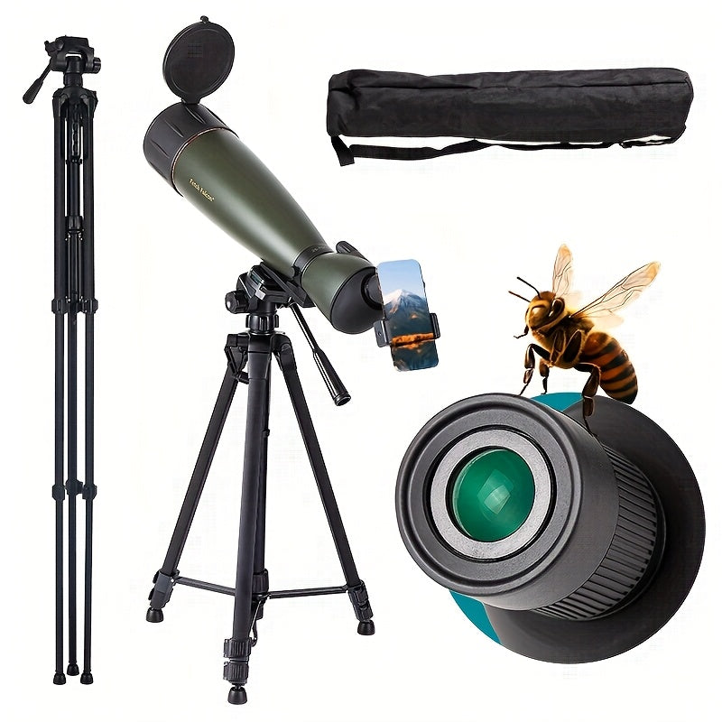 Fetch Falcon Spotting Scope Long Range With Tripod Kit