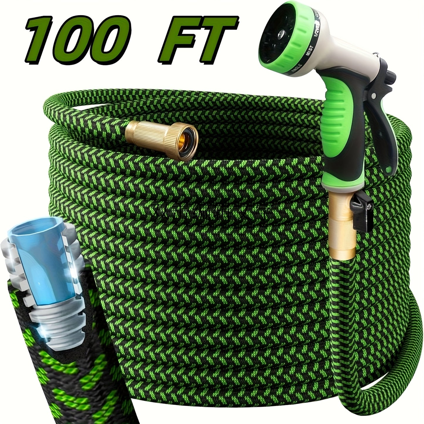 Heavy-Duty Stainless Steel Garden Hose with Versatile Spray Nozzle - Parry's Picks