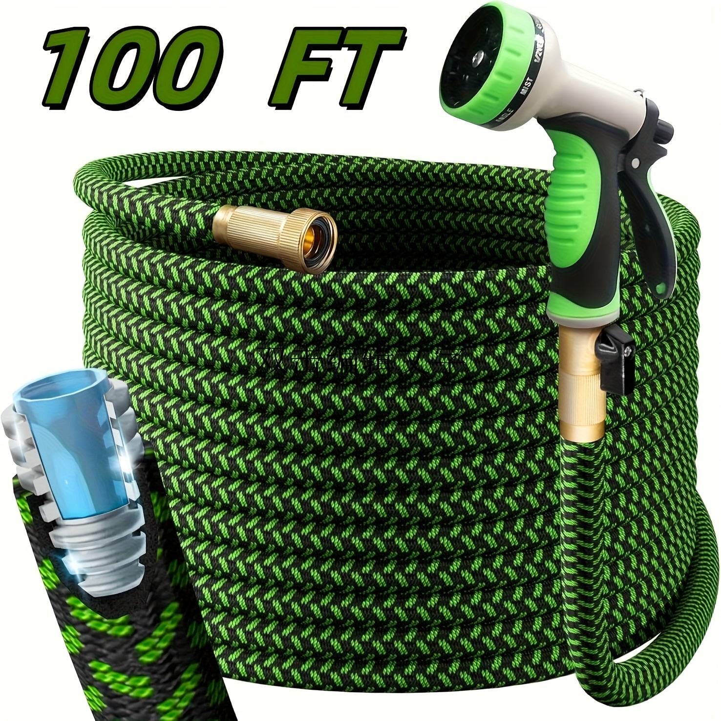 Heavy-Duty Stainless Steel Garden Hose with Versatile Spray Nozzle - Parry's Picks
