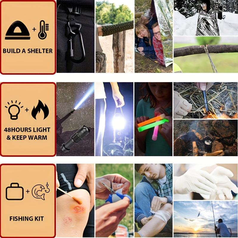 Survival Kit Bag with Shovel and Multi Function Axe - Parry's Picks