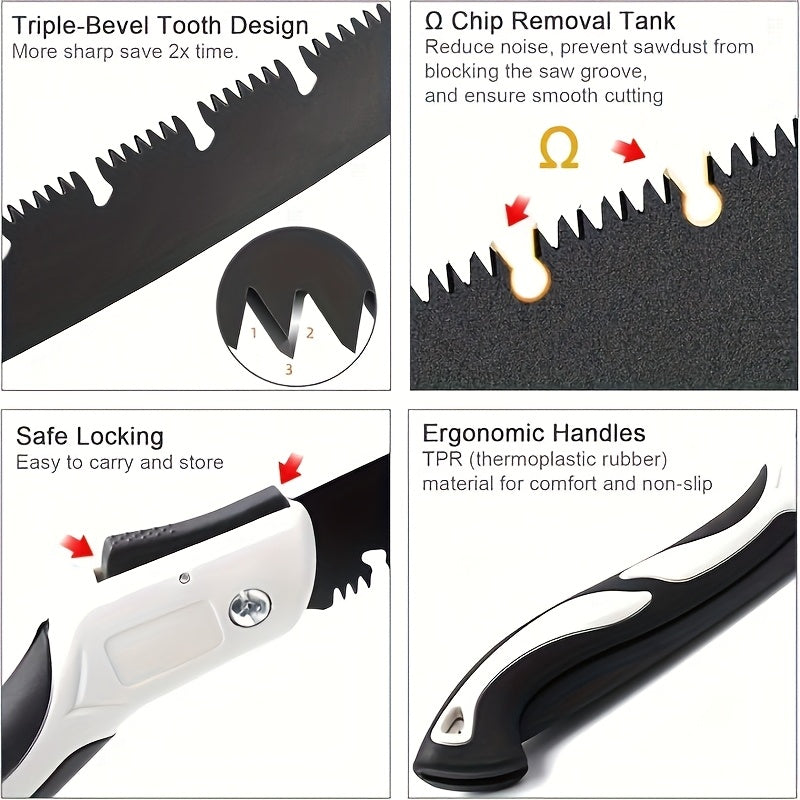 AirJA 3 Piece Portable Folding Saw Set for Outdoor Adventures - Parry's Picks