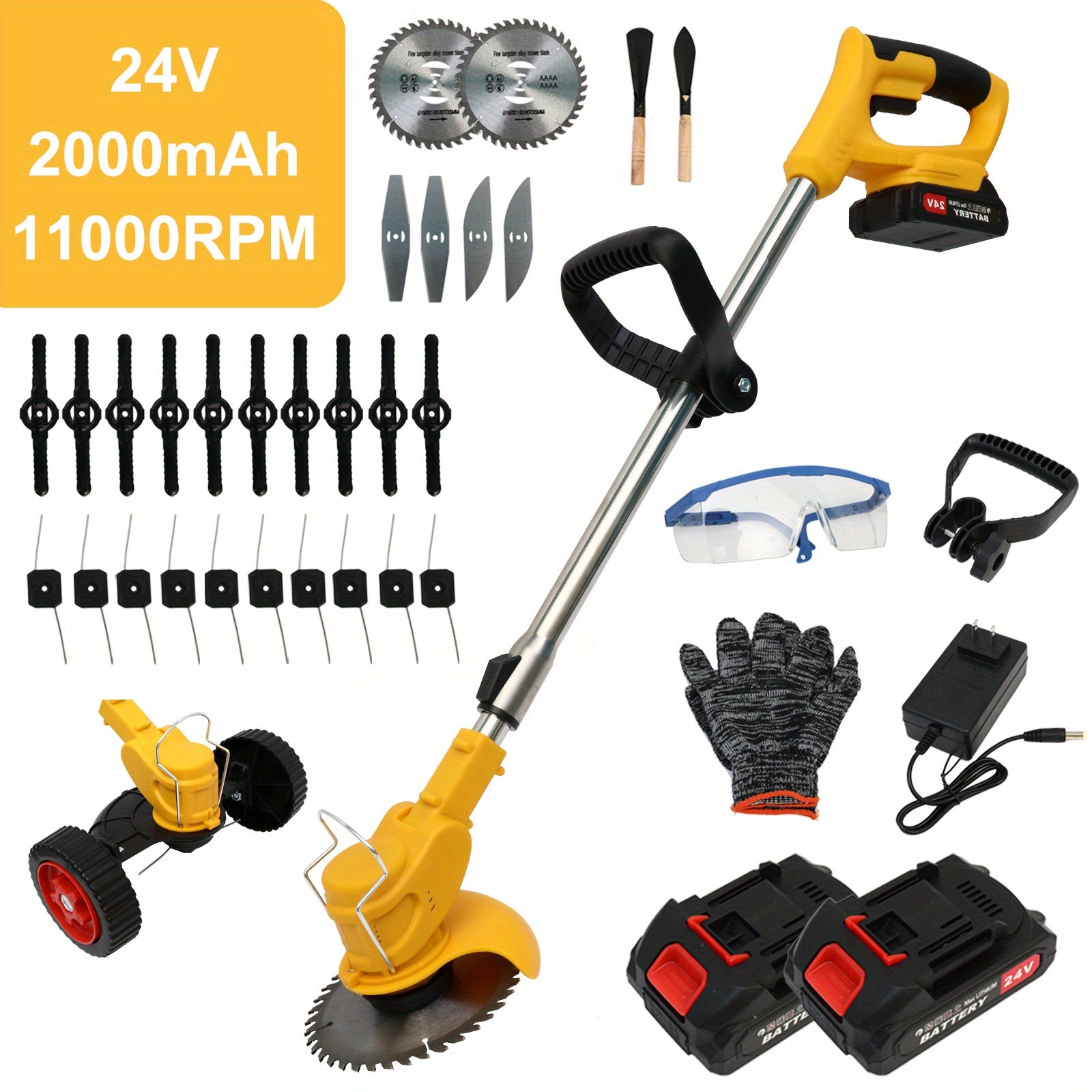 Cordless 3-in-1 Weed Trimmer Edger for Lawn and Garden - Parry's Picks
