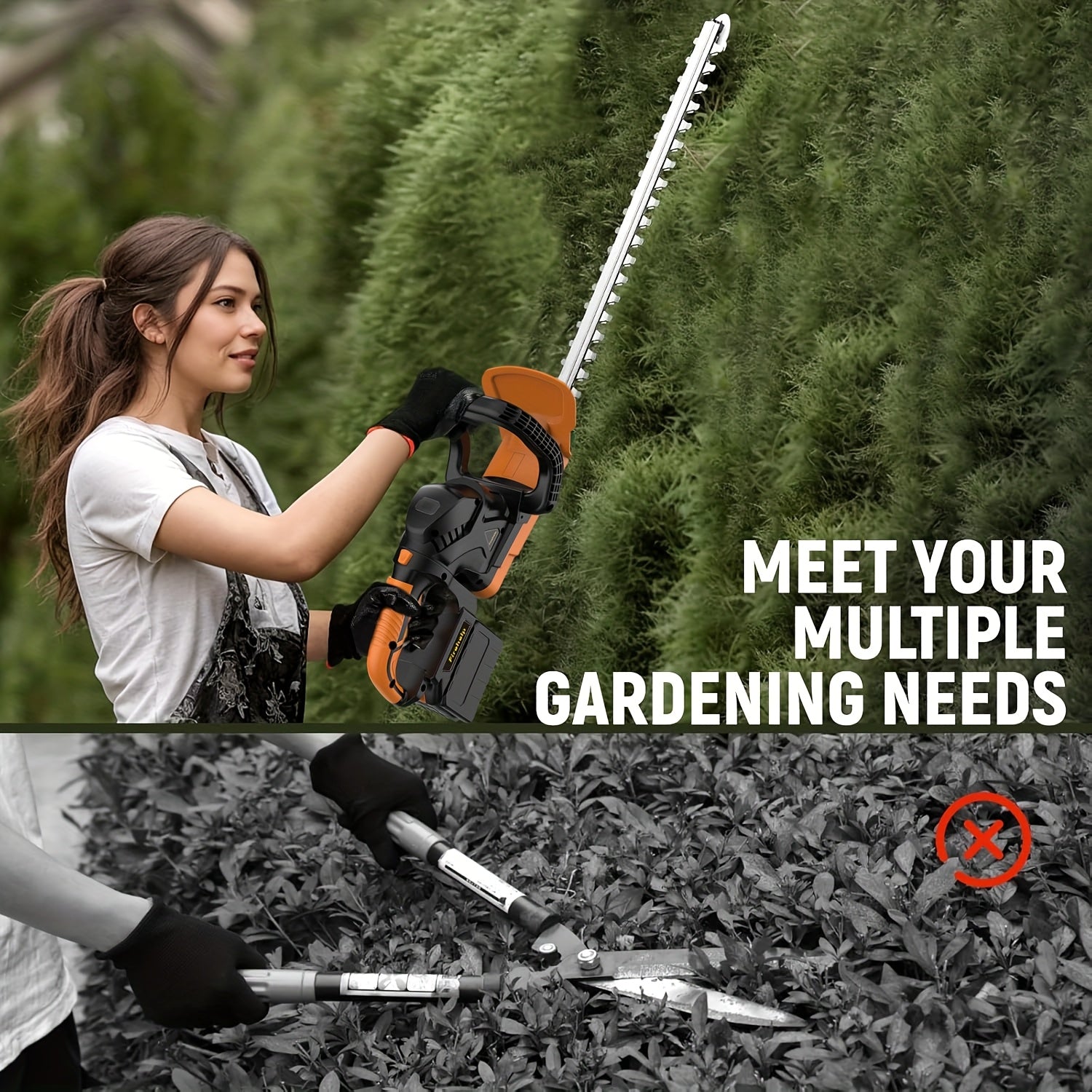 Cordless Hedge Trimmer with Powerful Motor and Long Reach - Parry's Picks